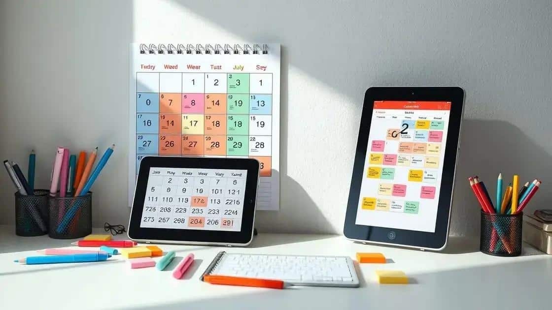 Tools to visualize your academic calendar