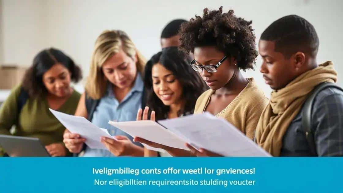 Eligibility criteria for water housing vouchers