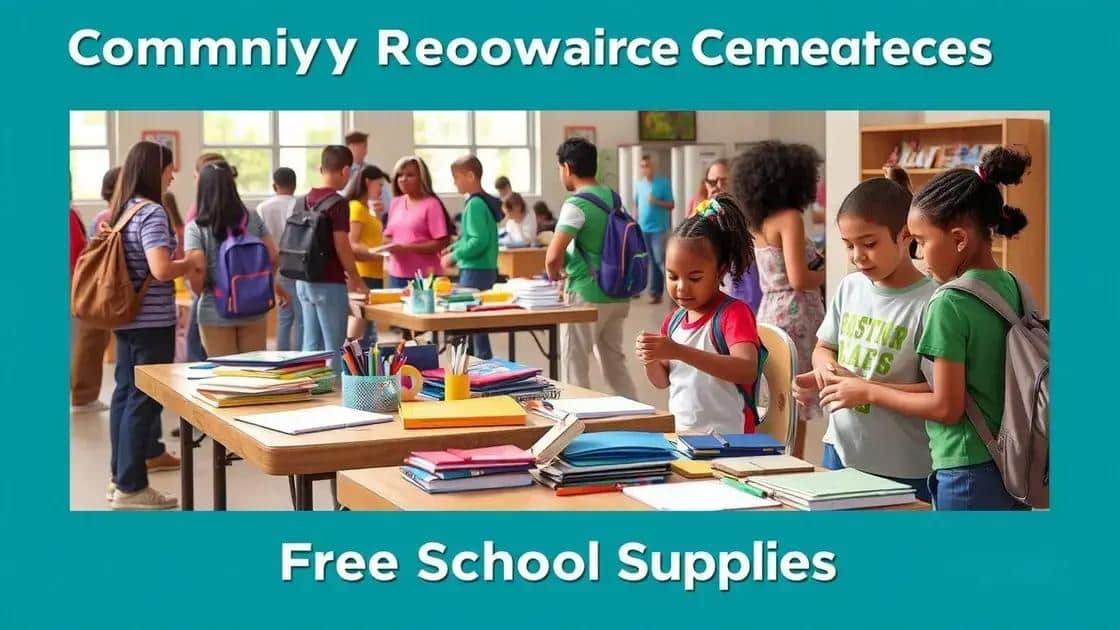 How to find second free school supplies near you