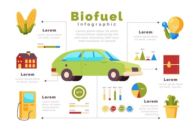 A detailed infographic comparing the fuel efficiency of different types of vehicles, including electric, hybrid, and gasoline cars, with highlights on their respective environmental impact and cost savings.
