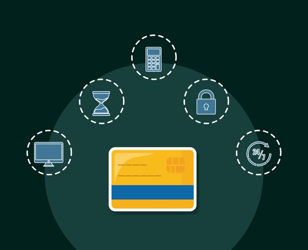 A split-screen image illustrating different secure payment methods. The left side shows a credit card with a security chip being inserted into a card reader. The right side displays a mobile phone with an open banking app and a fingerprint authentication screen.