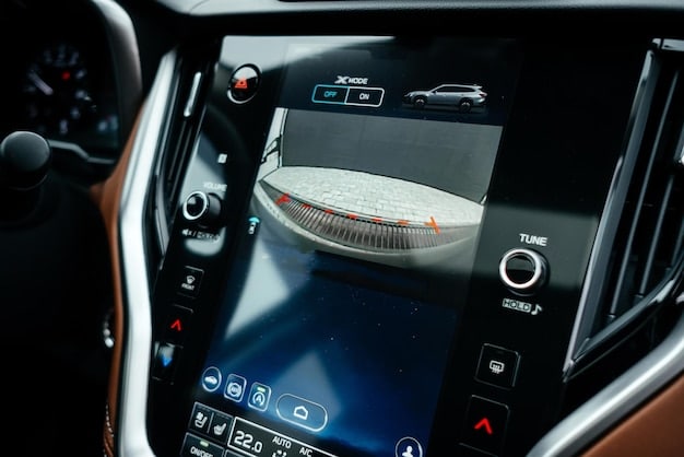 A close-up shot of a car's front grille, showcasing the integrated radar and LiDAR sensors. The scene should emphasize the technology's seamless integration into the vehicle's design.