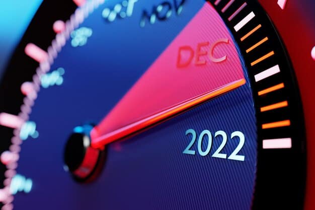 A detailed graph illustrating the progressive increase in required miles per gallon (MPG) for automakers' fleets from 2022 to 2027, as mandated by the new fuel efficiency standards.