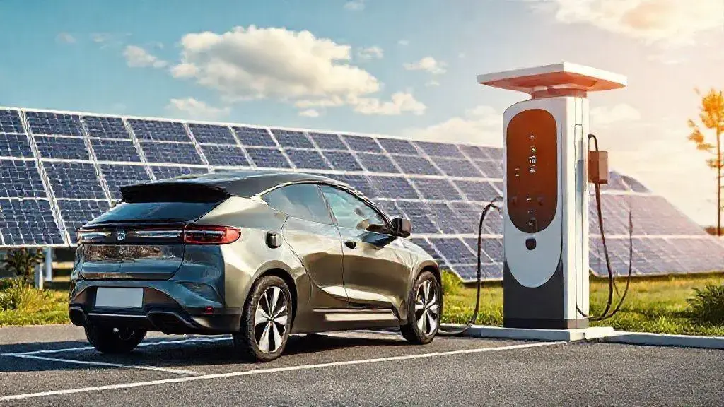 EV news reports major automakers investing in solar-powered charging