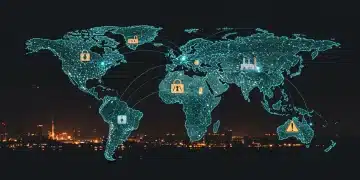Global automotive supply chain network with risk indicators
