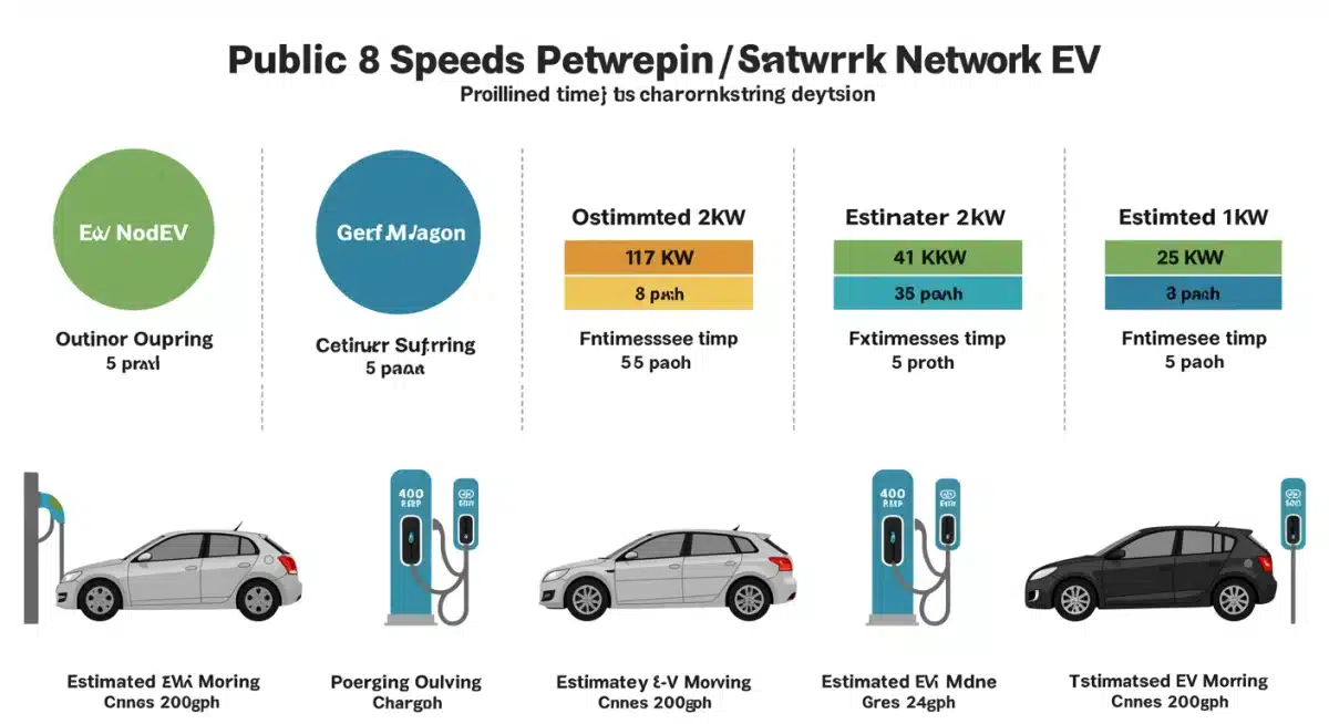 Infographic comparing charging speeds of top 5 EV networks.