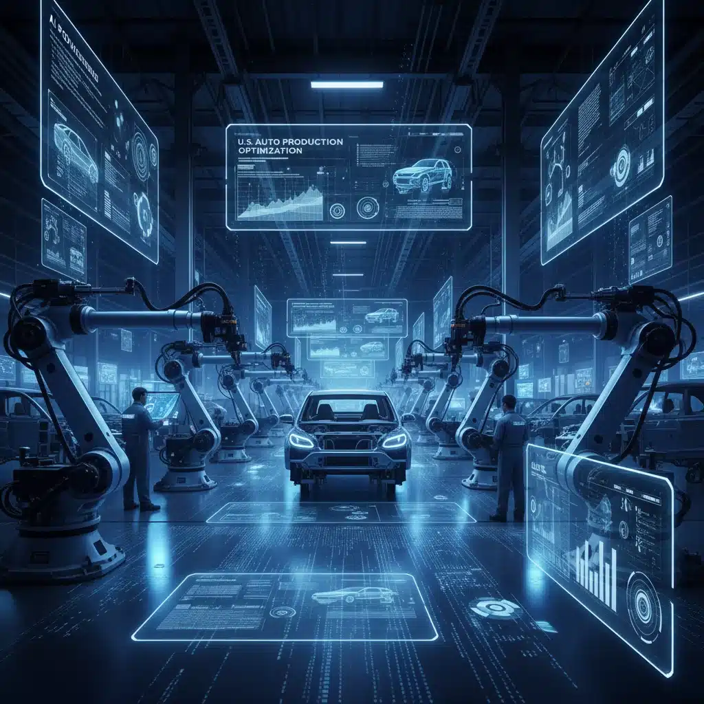 AI in Auto Manufacturing: Reshaping US Production by 2026
