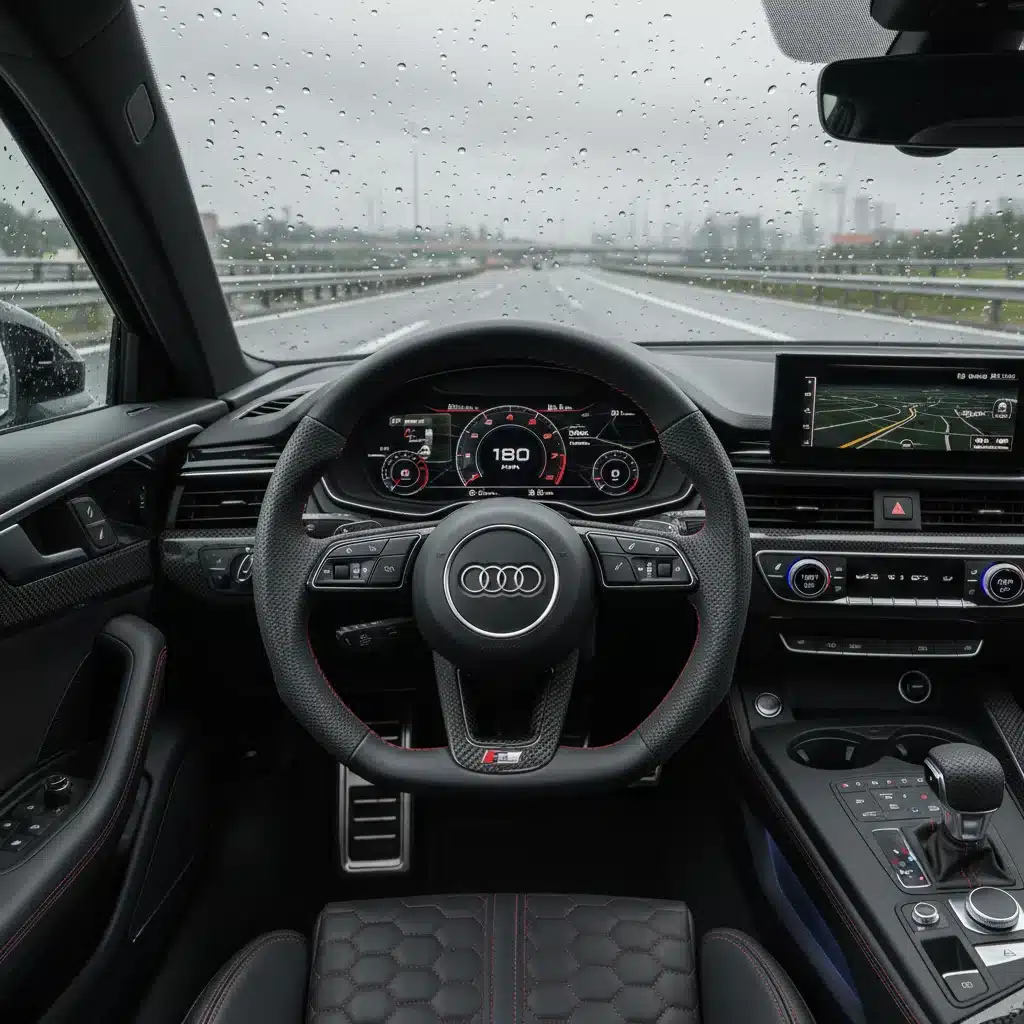 Audi RS 5 Coupe interior with performance display